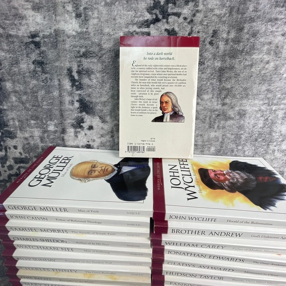 Heroes of the Faith 39 Book Lot Biographies Christian History Barbour Paperbacks